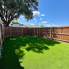 Pet-Friendly-Artificial-Turf-Installation-with-Drainage-Solution-in-Garland-TX 1